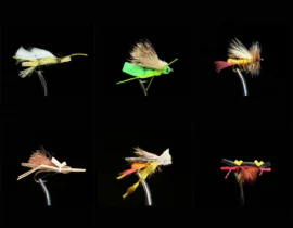 Fishing flies included in the Hopper Assortment